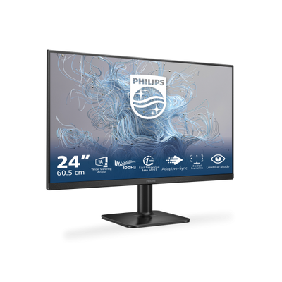 PHILIPS MONITOR 23,8 LED VA 16:9 FHD 1MS 250 CDM 100hz, VGA/HDMI [24E2N1100LB/00]