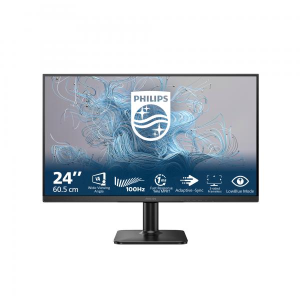 PHILIPS MONITOR 23,8 LED VA 16:9 FHD 1MS 250 CDM 100hz, VGA/HDMI [24E2N1100LB/00]