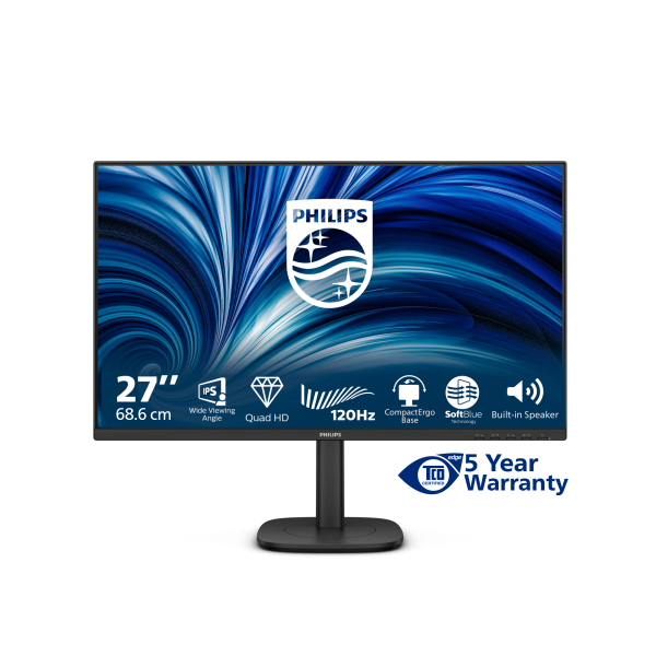 Philips 3000 Series - 27 inch - 2K LCD - 2560x1440 - Pivot - HAS [27B2N3500J/00]
