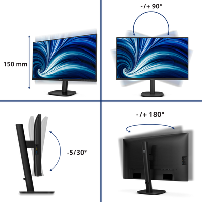 Philips 27B2N3500J/00 Monitor PC 68,6 cm (27") 2560 x 1440 Pixel 2K LCD Nero [27B2N3500J/00]