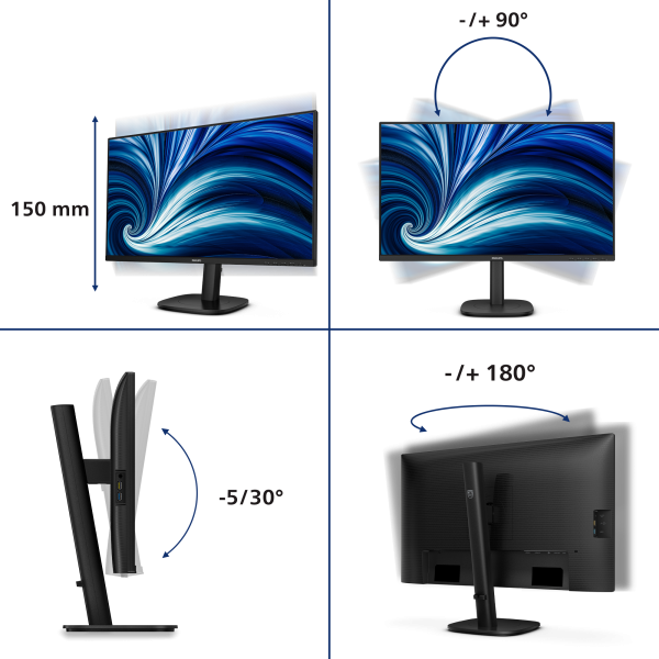 Philips 27B2N3500J/00 Monitor PC 68,6 cm (27") 2560 x 1440 Pixel 2K LCD Nero [27B2N3500J/00]