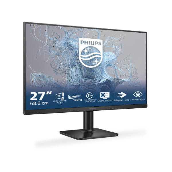 PHILIPS MONITOR 27 LED VA 16:9 FHD 1MS 250 CDM 100hz, VGA/HDMI [27E2N1100L]
