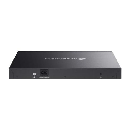 TP-Link - ES228GMP - Omada 28-Port Gigabit Easy Managed Switch with 24-Port PoE+, 24 Gigabit PoE+ Ports, 2x Gigabit Non-PoE Ports, 2 Gigabit SFP Ports, 802.3at/af, 384 W PoE Power, 1U 19-inch Rack-m [ES228GMP]