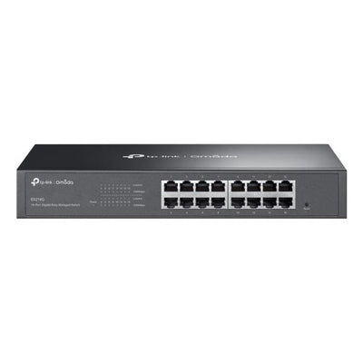 TP-Link - ES216G - Omada 16-Port Gigabit Easy Managed Switch, 16 Gigabit RJ45 Ports, 1U 13-inch Rack-mountable Steel Case [ES216G]