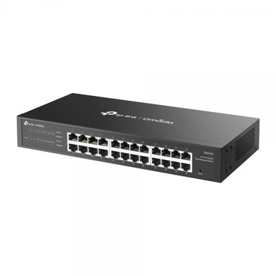 TP-Link - ES224G - Omada 24-Port Gigabit Easy Managed Switch, 24 Gigabit RJ45 Ports, 1U 13-inch Rack-mountable Steel Case [ES224G]
