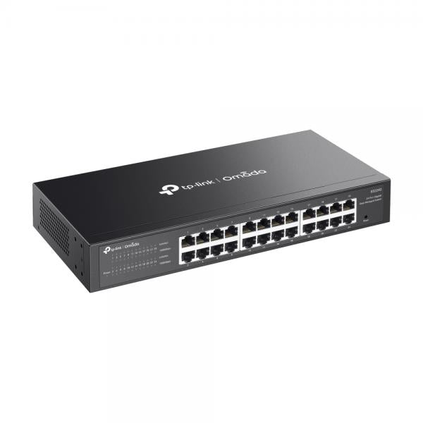 TP-Link - ES224G - Omada 24-Port Gigabit Easy Managed Switch, 24 Gigabit RJ45 Ports, 1U 13-inch Rack-mountable Steel Case [ES224G]