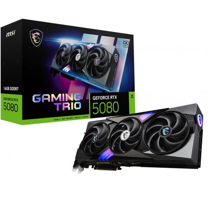 MSI GAMING GEFORCE RTX 5080 16G TRIO OC scheda video NVIDIA 16 GB GDDR7 [RTX508016GGAMINGTRIOOC]