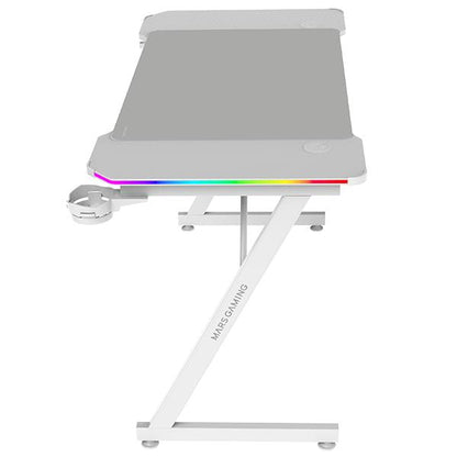 MARSGAMING GAMING DESK MGDX120RGBW 120X60CM RGB REMOTE CTRL, XL PAD, HOLDER [MGDX120RGBW]