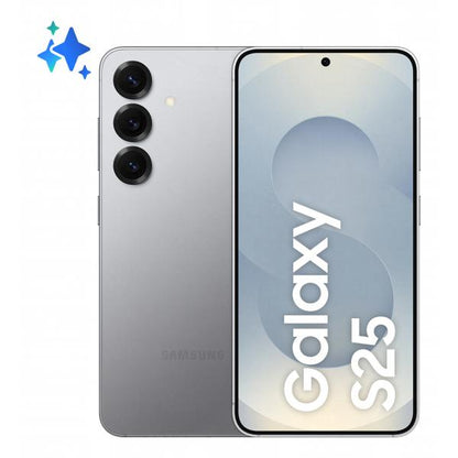 Samsung Galaxy S25 Smartphone AI, Display 6.2'' FHD+ Dynamic AMOLED 2X, Fotocamera 50MP, RAM 12GB, 256GB, 4.000 mAh, Silver shadow [SM-S931BZSGEUE]