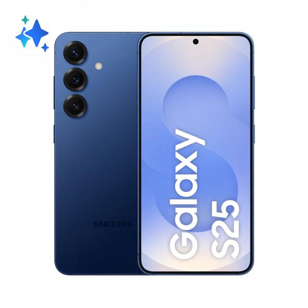 Samsung Galaxy S25 Smartphone AI, Display 6.2'' FHD+ Dynamic AMOLED 2X, Fotocamera 50MP, RAM 12GB, 512GB, 4.000 mAh, Navy [SM-S931BDBHEUE]