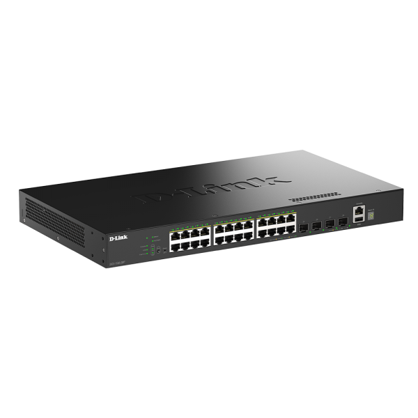 D-Link DGS-1530-28P/E switch di rete Gestito L2 Gigabit Ethernet (10/100/1000) Supporto Power over Ethernet (PoE) Nero [DGS-1530-28P/E]