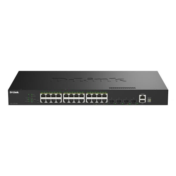 D-Link DGS-1530-28P/E switch di rete Gestito L2 Gigabit Ethernet (10/100/1000) Supporto Power over Ethernet (PoE) Nero [DGS-1530-28P/E]