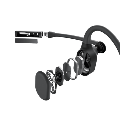 SHOKZ OpenComm2 UC 2025 Upgrade Wireless Bluetooth Bone Conduction Headset (with USB-C Dongle) - dongle USB-C incluso [C120-AC-BK-EU-000]