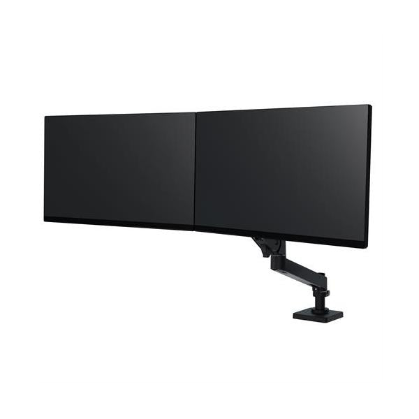 Ergotron LX Pro Desk Dual Direct Arm - Two Monitor Mount - Max. 27 inch screen - Black [45-684-292]