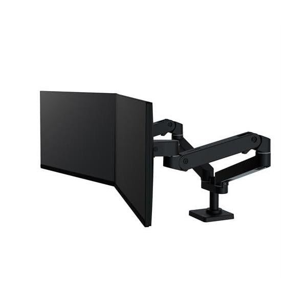 Ergotron LX Pro Dual Side-by-Side Arm - Two Monitor Mount - Max. 27 inch screen - Black [45-686-292]
