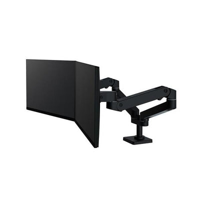 Ergotron LX Pro Dual Side-by-Side Arm - Two Monitor Mount - Max. 27 inch screen - Black [45-686-292]