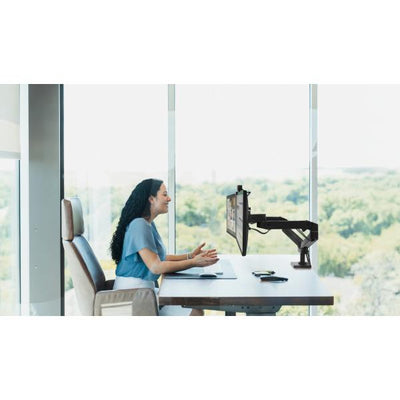Ergotron LX Pro Dual Side-by-Side Arm - Two Monitor Mount - Max. 27 inch screen - Black [45-686-292]
