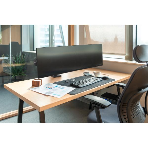 Ergotron LX Pro Dual Side-by-Side Arm - Two Monitor Mount - Max. 27 inch screen - Black [45-686-292]
