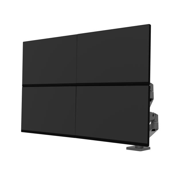 Ergotron LX Pro Dual Side-by-Side Arm - Two Monitor Mount - Max. 27 inch screen - Dark Grey [45-686-293]