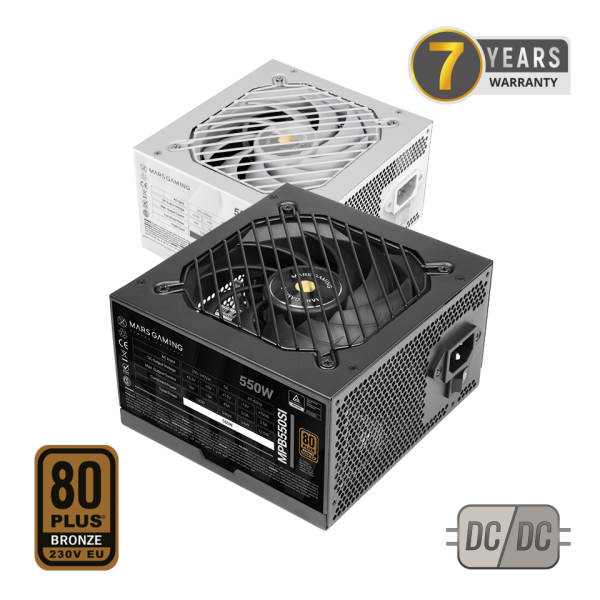 MARSGAMING ALIMENTATORE MPB650SI 650W 80PLUS BRONZE APFC 2X PCIE6+2PIN [MPB650SI]