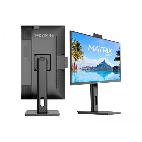 YASHI MONITOR 27 LED IPS 16:9 FHD 1MS 120hz, 350 CDM, PIVOT, WEBCAM, USB-C, DP/HDMI, MULTIMEDIALE [YZ2781]