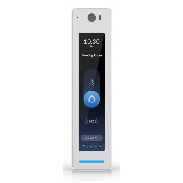 Ubiquiti - UA-G3-Pro-W - UniFi NFC card reader and intercom, Doorbell for unlock with video of visitor and two-way intercom, PIN unlocking on the screen, IP55 rain resistance (-10 to 45 C) [UA-G3-Pro-W]