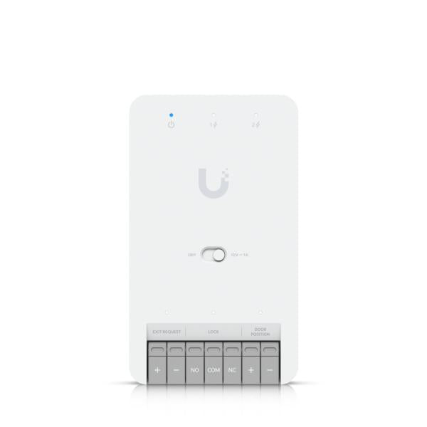 Ubiquiti - UA-Hub-Door-Mini - UniFi single-door mechanism with entry and exit control, (1) Lock terminals (12V) and Dry, (2) Additional inputs (sensors and buttons), Connect and power using PoE++ [UA-Hub-Door-Mini]