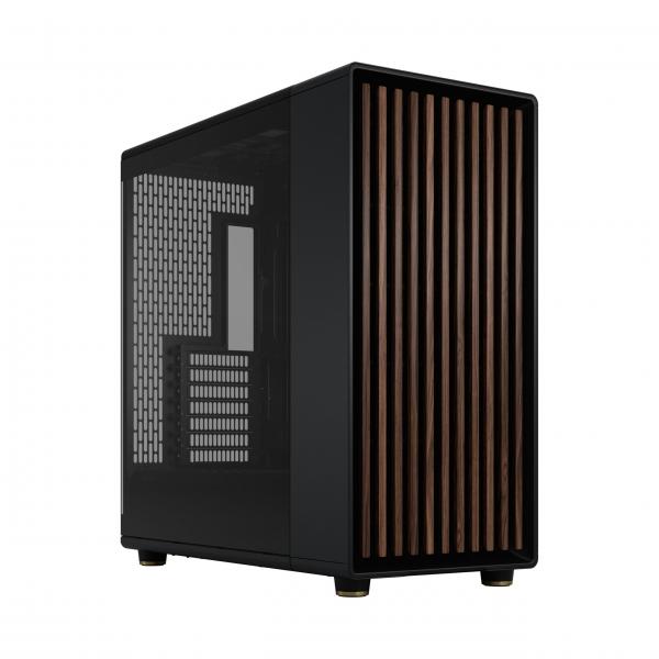 FRACTAL CASE MID TOWER NORTH XL RC CHARCOAL BLACK TG DARK MB connettore inv [FD-C-NOR1X-05]
