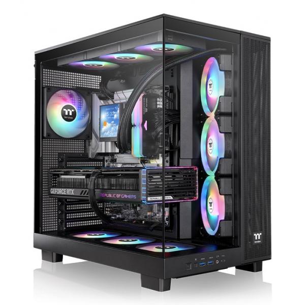 THERMALTAKE CASE M.TOWER VIEW 380 XL 2*TG ARGB 4*120MM FAN [CA-11E-00M1WN-00]