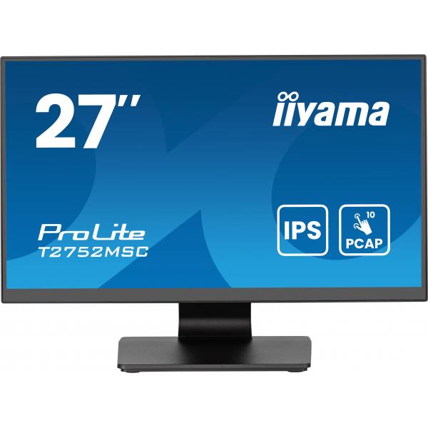 iiyama ProLite T2752MSC-B1AG Monitor PC 68,6 cm (27") 1920 x 1080 Pixel Full HD LED Touch screen Nero [T2752MSC-B1AG]