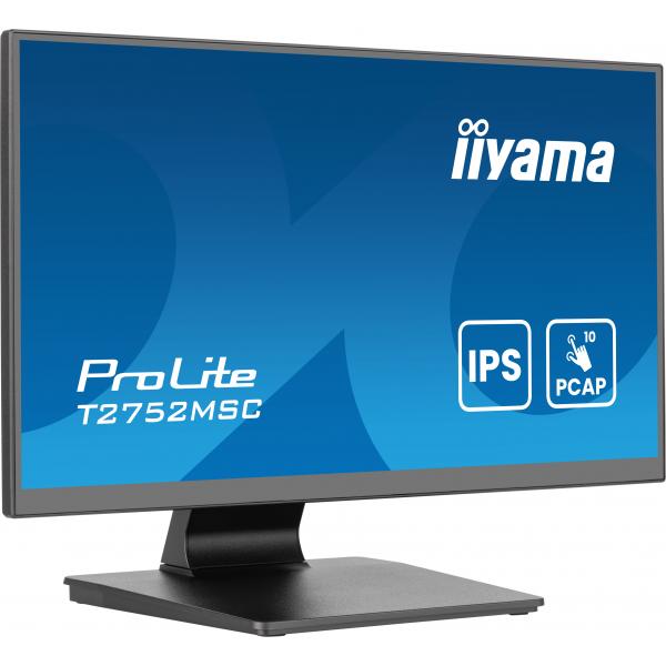 iiyama ProLite T2752MSC-B1AG Monitor PC 68,6 cm (27") 1920 x 1080 Pixel Full HD LED Touch screen Nero [T2752MSC-B1AG]