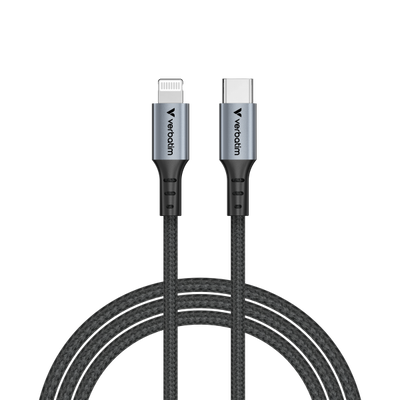 VERBATIM CAVO SYNC CHARGE CABLE USB-C TO LIGHTNING 120 CM [31844]