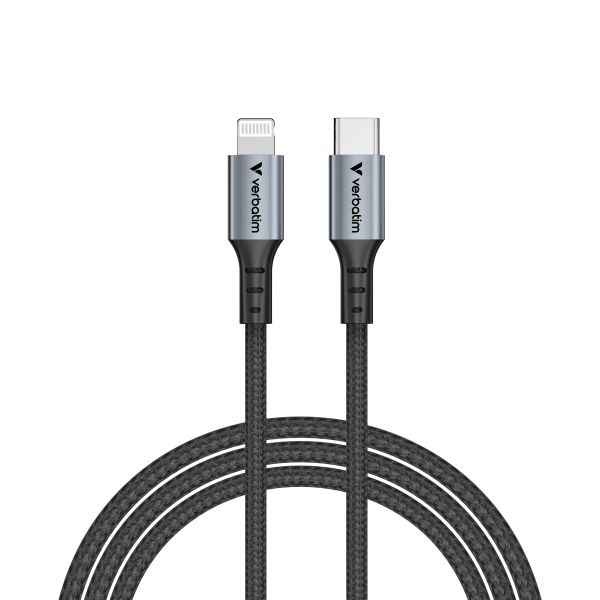 VERBATIM CAVO SYNC CHARGE CABLE USB-C TO LIGHTNING 120 CM [31844]