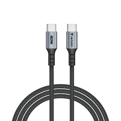 VERBATIM CAVO SYNC CHARGE USB C TO USB C 60W 120 CM [31845]