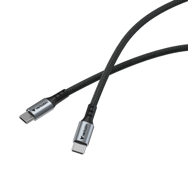 VERBATIM CAVO SYNC CHARGE USB C TO USB C 100W 120 CM [31846]