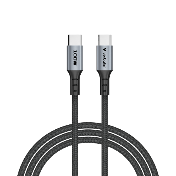 VERBATIM CAVO SYNC CHARGE USB C TO USB C 100W 120 CM [31846]