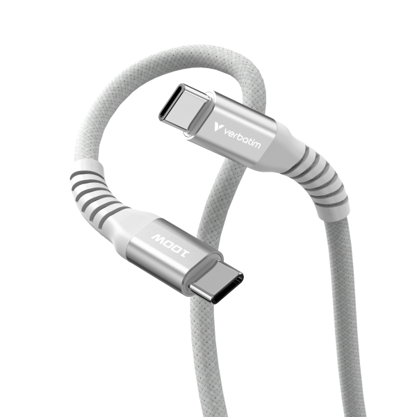 VERBATIM CAVO MAGNETICO SYNC CHARGE USB C TO USB C 100W MAGNETIC 120 CM GRIGIO [31854]