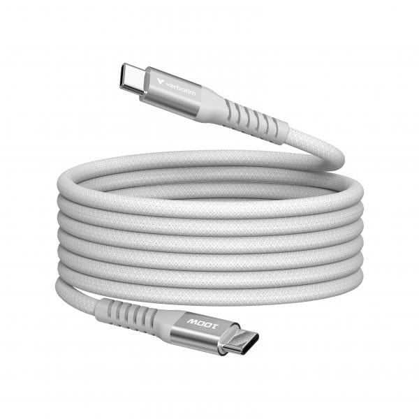 VERBATIM CAVO MAGNETICO SYNC CHARGE USB C TO USB C 100W MAGNETIC 120 CM GRIGIO [31854]