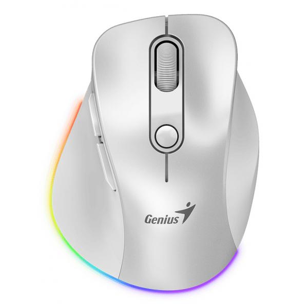 GENIUS MOUSE WIR. ERGO 9000S PRO MINI RGB BT DUO WIRELESS (BT +2.4Ghz) PEAR [31030039400]