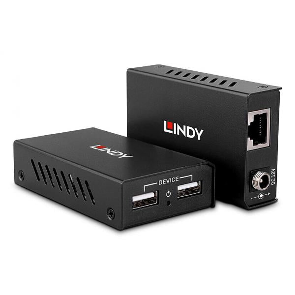 Lindy 43408 moltiplicatore AV Trasmettitore e ricevitore AV Nero [LINDY43408]
