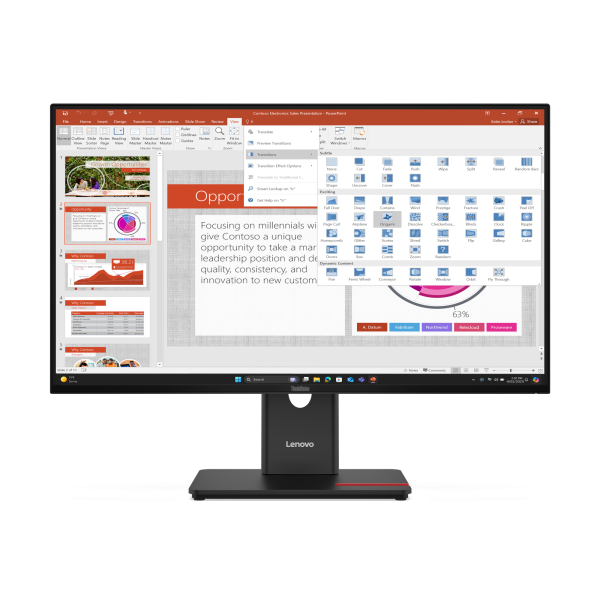 LENOVO MONITOR 27 LED IPS 16:9 FHD 6 MS 350 CDM, PIVOT, HDMI, MULTIMEDIALE T27-40 [64A5MAT6EU]