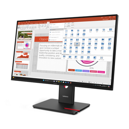 Lenovo ThinkVision T27-40 - 27 inch - Full HD IPS LED Monitor - 1920x1080 - 120Hz - Pivot / HAS / USB-C [64A5MAT6EU]