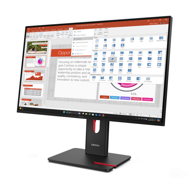 LENOVO MONITOR 27 LED IPS 16:9 FHD 6 MS 350 CDM, PIVOT, HDMI, MULTIMEDIALE T27-40 [64A5MAT6EU]