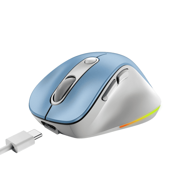 GENIUS MOUSE WIR. ERGO 9000S PRO MINI RGB BT DUO WIRELESS (BT +2.4Ghz) LIGH [31030039401]