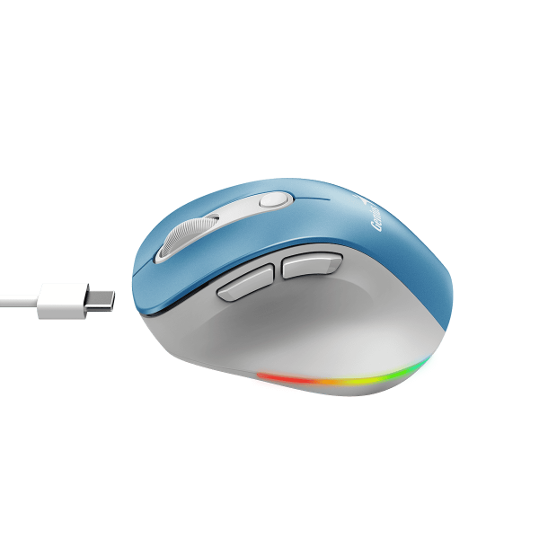 GENIUS MOUSE WIR. ERGO 9000S PRO MINI RGB BT DUO WIRELESS (BT +2.4Ghz) LIGH [31030039401]