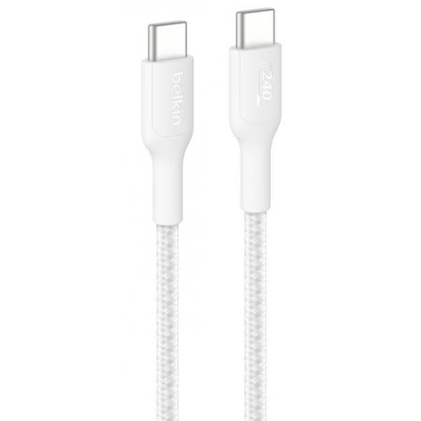 Belkin BoostCharge Pro cavo USB 2 m USB C 240 W Bianco [CAB025HQ2MWH]