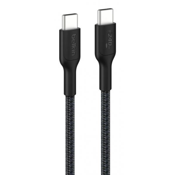Belkin BoostCharge Pro cavo USB 3 m USB C 240 W Nero [CAB025HQ3MBK]