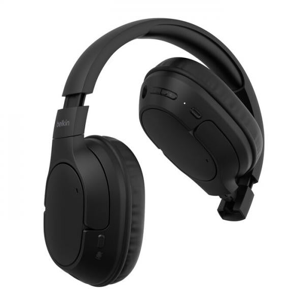Belkin AUD009HQBK cuffia e auricolare Wireless A Padiglione Musica e Chiamate USB tipo-C Bluetooth Nero [AUD009HQBK]