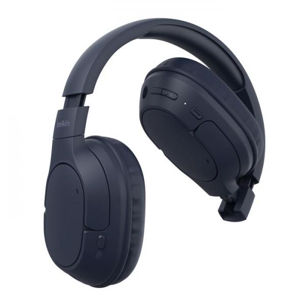 Belkin AUD009HQBL cuffia e auricolare Wireless A Padiglione Musica e Chiamate USB tipo-C Bluetooth Blu [AUD009HQBL]