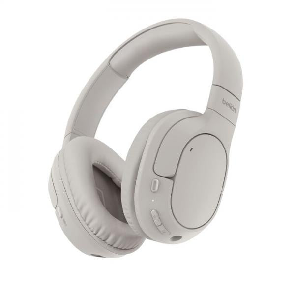 Belkin AUD009HQSA cuffia e auricolare Cuffie Wireless A Padiglione Musica e Chiamate USB tipo-C Bluetooth Sabbia [AUD009HQSA]